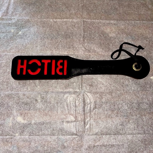 B*TCH Red and Black PADDLE - Picture 1 of 4